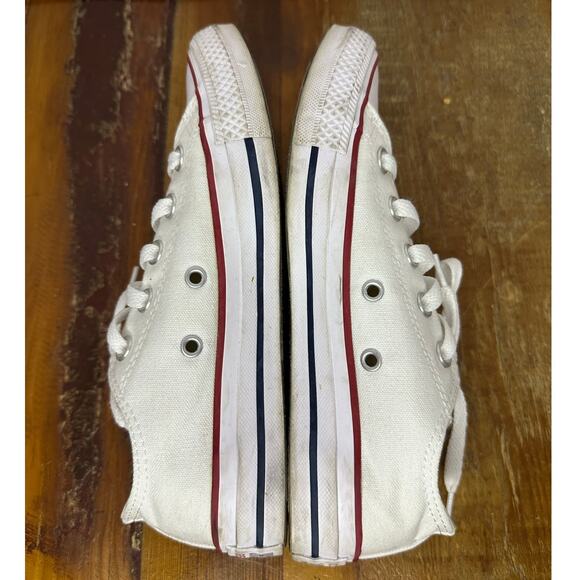 Converse Chuck Taylor All Star Low White Sneakers 3.5M 5.5W - Classic Canvas - Picture 6 of 10